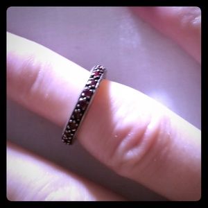 Chrome Hearts ruby hoop earrings. CH doesn't sell in pairs. Only a few made.